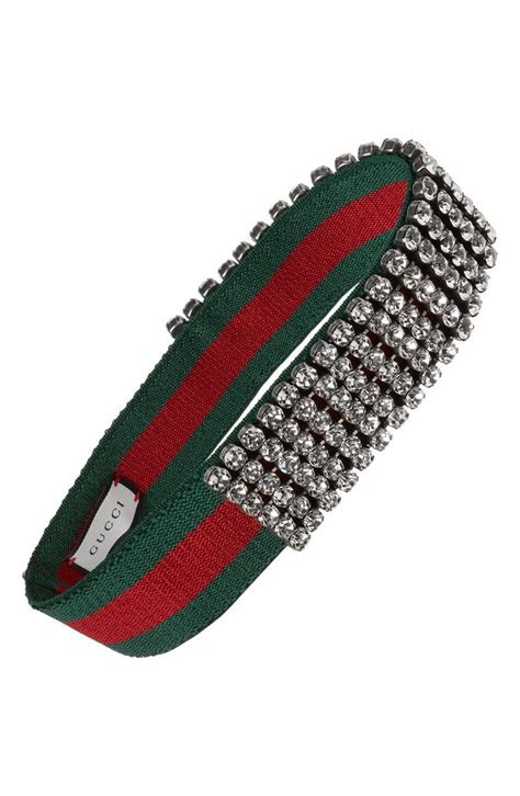 gucci headband with crystals